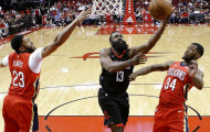 New Orleans 91-114 Houston: Vắng Cousins, Anthony Davis tiếp tục bó tay trước James Harden