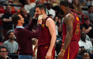 Ăn chỏ suýt bay cả răng, Kevin Love nghỉ nguyên trận