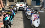 Chạm trán dàn scooter Honda Dio rước dâu cực kì ‘dễ thương’