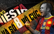 Andres Iniesta và số 8 vô cực