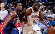 Chùm ảnh: Detroit Pistons khiến 'thần sấm' OKC tắt điện trên sân nhà