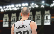 Spurs treo áo Manu Ginobili, vinh danh một tượng đài