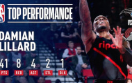 Video Lillard “hóa điên” giúp Trail Blazers đả bại Orlando Magic