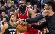 Hụt hơi cuối trận, James Harden đau đớn nhìn Timberwolves cướp đi chiến thắng