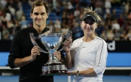 Federer và đồng đội phấn khích với chức vô địch Hopman Cup