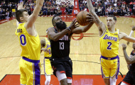 James Harden cùng Eric Gordon gồng gánh Rockets, Lakers thua đau mặc dù dẫn trước 21 điểm