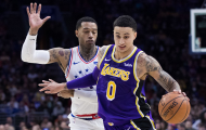 Kyle Kuzma rực rỡ ngày Lakers thua thảm 76ers