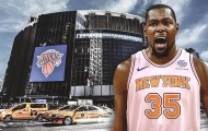 New York Knicks sử dụng ảnh của Kevin Durant trên vé mùa năm sau