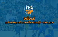 Tóm tắt điều lệ giải bóng rổ chuyên nghiệp Việt Nam - VBA 2019