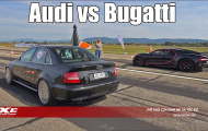 Ông hoàng tốc độ Bugatti Chiron đua cùng Audi S4 ‘độ’ công suất 1.300 mã lực
