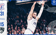 Chùm ảnh: Ben Simmons tỏa sáng, 76ers dễ dàng thu phục Nets
