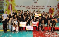 Bóng chuyền nữ Việt Nam giành ngôi á quân tại VTV Cup