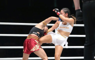 Đòn chỏ giúp nữ võ sĩ gốc Việt hạ đối thủ Ấn Độ
