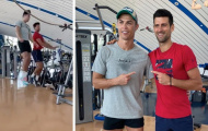 Ronaldo dạy bí quyết bật nhảy 2,56 m cho Djokovic