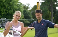 Sharapova và Djokovic từng thách đấu cho bữa ăn tối