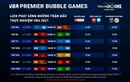 Lịch phát sóng tuần 5 VBA Premier Bubble Games 2021