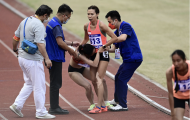 Nhà vô địch SEA Games bị chơi xấu trên đường đua 800 m
