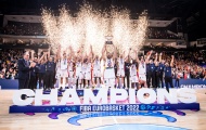 Chùm ảnh: Tây Ban Nha ăn mừng chức vô địch EuroBasket 2022
