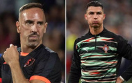 Franck Ribery đối mặt với phản ứng từ CĐV sau bàn thắng của Ronaldo