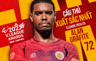 Alan Grafite lập hat-trick danh hiệu cá nhân xuất sắc tại V-League