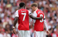 Arsenal lo sốt vó với chấn thương của Saka và Odegaard trước đại chiến Liverpool