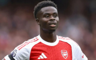 Arsenal đối mặt thử thách lớn khi Saka chấn thương đầu mùa