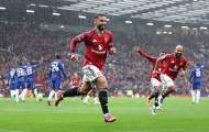 Bruno Fernandes ghi bàn thắng thứ 100, khẳng định tầm quan trọng trong chiến thắng trước Chelsea