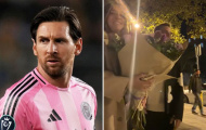 Messi bất ngờ xuất hiện trong khoảnh khắc lãng mạn của một cặp đôi tại Barcelona