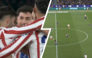 VAR xác nhận bàn thắng mở tỷ số của Atletico trước Barca chỉ chênh vài milimét
