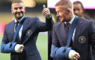 David Beckham xuất hiện với tay bó bột tại Club World Cup