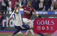 Tottenham hủy diệt West Ham 3-0 trong thế hơn người