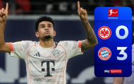 Diaz rực sáng, Bayern Munich vùi dập Frankfurt 3-0 ngay trên sân khách