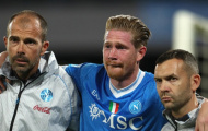 De Bruyne dính chấn thương, Napoli lo sốt vó sau chiến thắng trước Inter