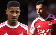 Arteta xác nhận Saliba và Martinelli vắng mặt trận Brighton, Rice trở lại