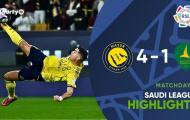 Siêu phẩm của Ronaldo giúp Al-Nassr thắng đậm, củng cố ngôi đầu Saudi Pro League