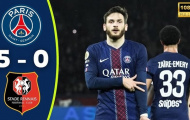 Kvaratskhelia lập cú đúp, PSG hủy diệt Rennes và áp sát ngôi đầu Ligue 1