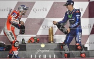 Vinales vui hết cỡ trên bục podium ở Qatar GP