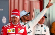 Vettel ôm mặt thất vọng, Hamilton ra dấu chiến thắng trong ngày phân hạng Tây Ban Nha Grand Prix