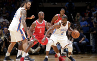 Gordon sáng rực, Rockets hạ Thunder trong ngày ra mắt Anthony, George