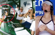 Bắt gặp ánh mắt của tình cũ, Maria Sharapova phản ứng xấu hổ khiến fan thích thú