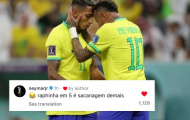 Neymar bất bình khi Raphinha chỉ xếp thứ 5 Quả Bóng Vàng: “Thật là trò đùa”