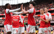 Arsenal áp đảo West Ham: Rice và Saka tỏa sáng, củng cố ngôi đầu