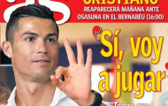 Ronaldo được phép thi đấu 60 phút cuối tuần này