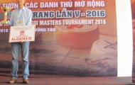 Kết thúc giải cờ tướng các danh thủ mở rộng lần 5- 2016: Cúp vô địch thuộc về khách mời