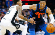 Westbrook lên đồng, OKC Thunder thắng nghẹt thở Spurs
