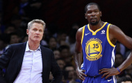 HLV Steve Kerr hài lòng với thái độ cầu tiến của Kevin Durant