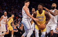 Lonzo Ball sướng ra mặt khi Magic Johnson đến dự khán trận đấu