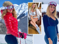 Mạo hiểm, nữ MC 'vạn người mê' đi trượt tuyết giữa tâm dịch COVID-19