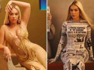 Bạn gái Ronaldo gây sốt với chiếc váy màu vàng quyến rũ