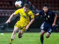 U22 Malaysia mất mũi nhọn Fergus Tierney trước bán kết SEA Games 33
